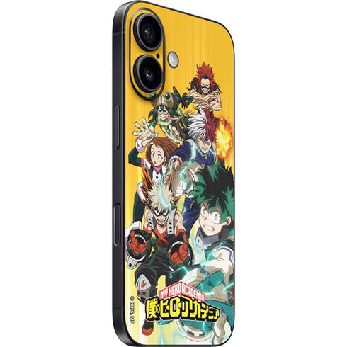 My Hero Academia Deku Squad Season 5 iPhone 16 Plus Skin